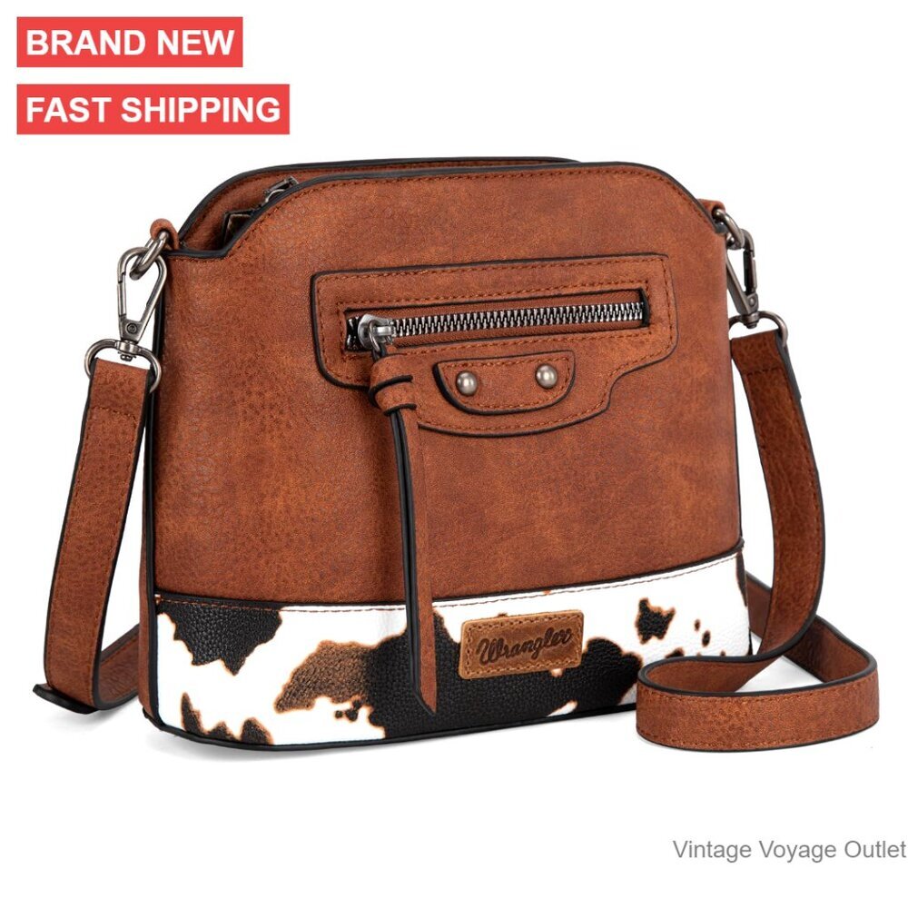 Small Vegan Leather Crossbody Bag with Adjustable Strap